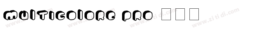 Multicolore Pro字体转换